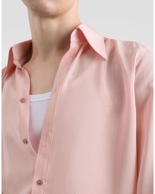 Dolce & Gabbana Pink Shirt for men