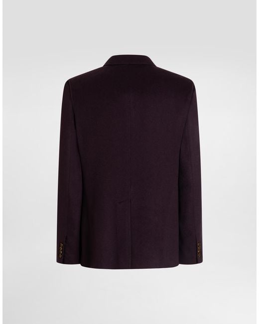 Dolce & Gabbana Blue Double-Breasted Button Jacket for men