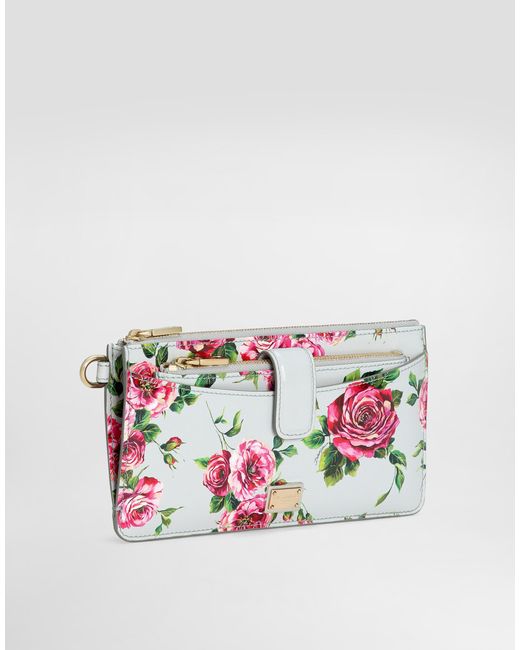 Dolce & Gabbana Multicolor Polished Calfskin Card Holder