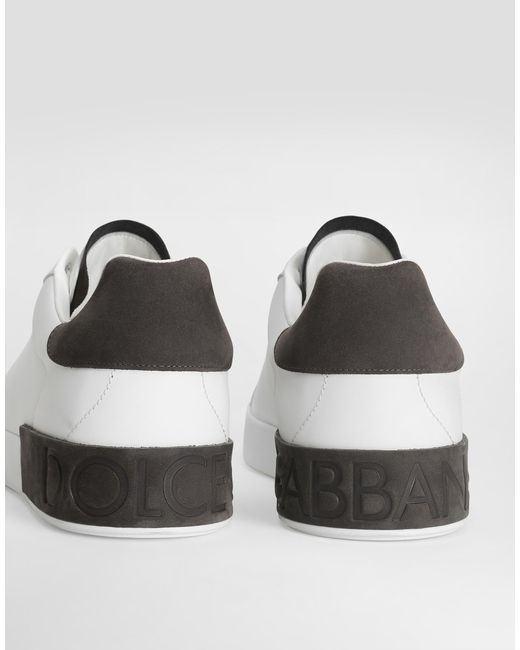 Dolce & Gabbana Multicolor Portofino Light Calfskin Sneakers for men