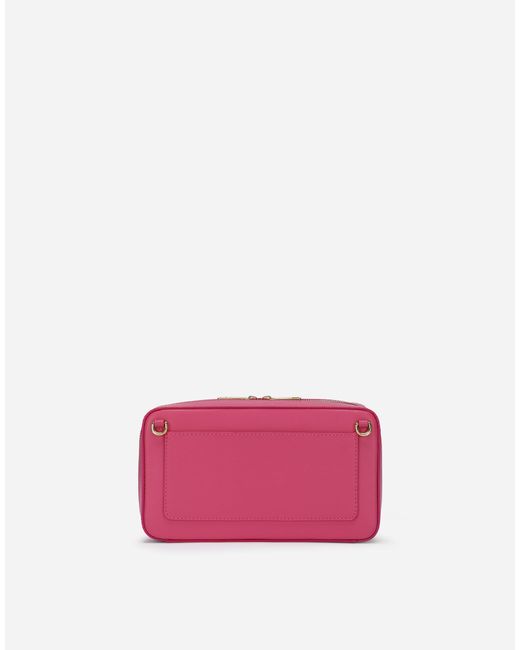 Dolce & Gabbana カメラバッグ ロゴ スモール カーフスキン Pink