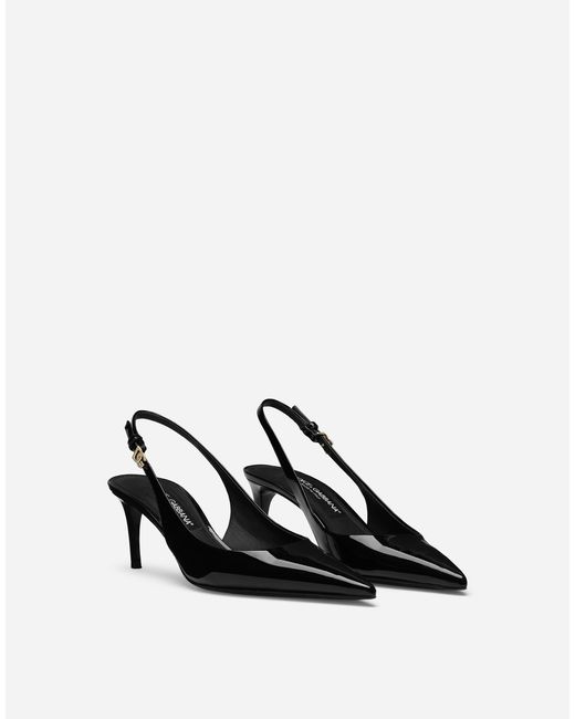 Dolce & Gabbana スリングバックパンプス エナメル White