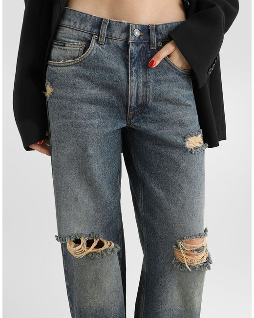 Dolce & Gabbana Blue 5-Pocket Denim Trousers