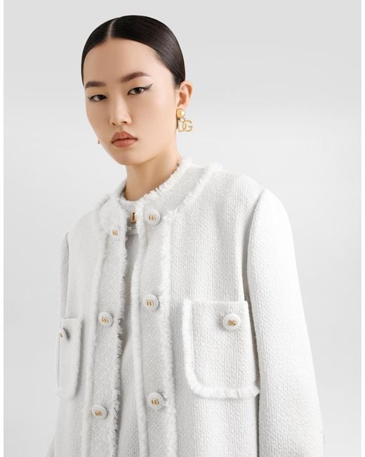 Dolce & Gabbana White Coats & Jackets