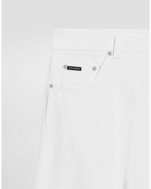 Dolce & Gabbana White Pantalone for men