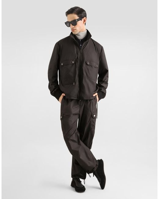 Dolce & Gabbana Black Lightly Padded Nylon Jacket� for men