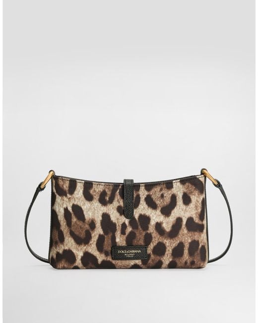 Dolce & Gabbana Multicolor Leopard- Lock Shoulder Bag