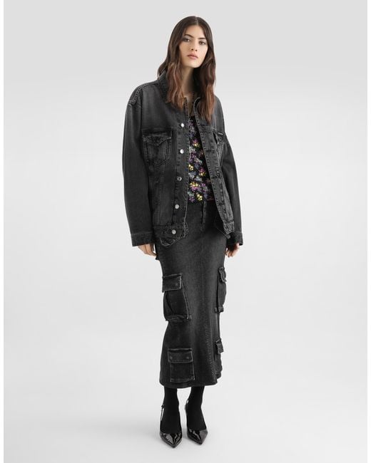 Dolce & Gabbana Black Denim Jacket