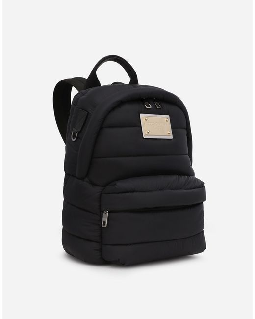 Black Mens Backpacks Dolce & Gabbana Backpacks Dolce & Gabbana Synthetic Padded Nylon Backpack in Nero for Men Save 16% 