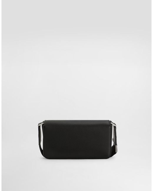 Dolce & Gabbana Black Deerskin Mini Bag for men