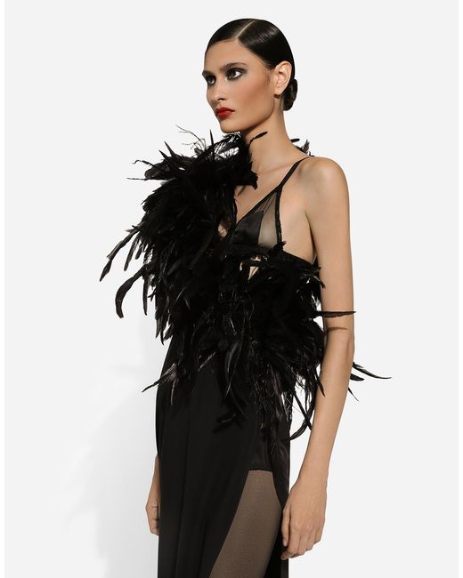 Dolce & Gabbana Black Cady Dress