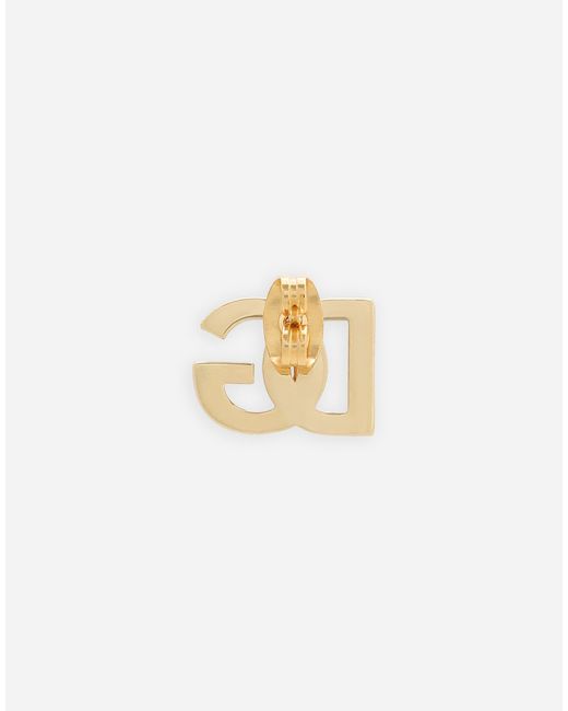 メンズ Dolce & Gabbana シングルイヤリング Dgロゴ White