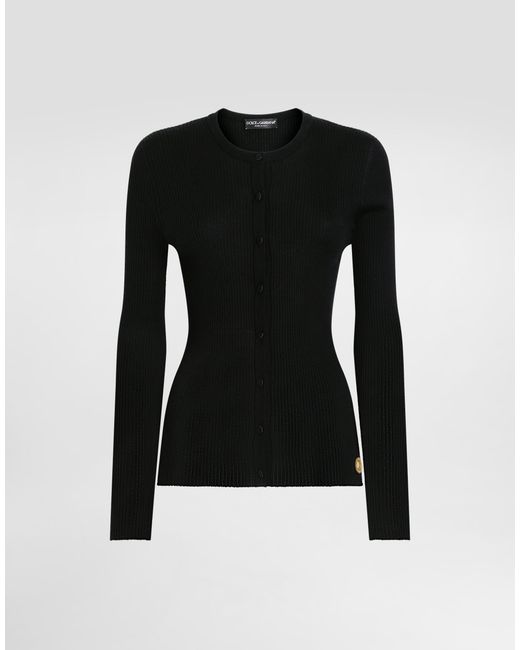 Dolce & Gabbana Black Cashmere Cardigan