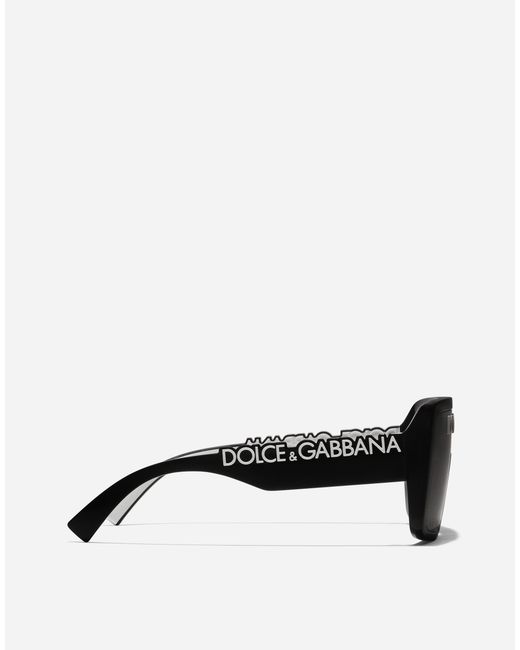 Dolce & Gabbana Black Dg Logo Sunglasses