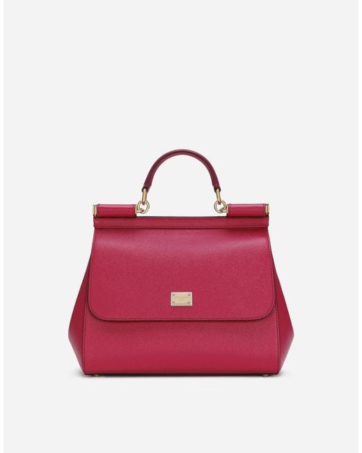Dolce & Gabbana Large Sicily Handbag in Pink