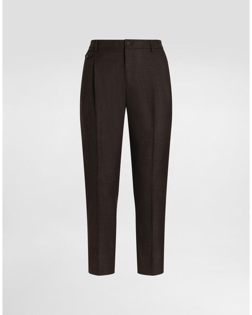Dolce & Gabbana Wollhose in Black für Herren