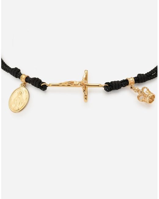 Dolce & Gabbana Metallic 18K Sicily Charm Bracelet for men