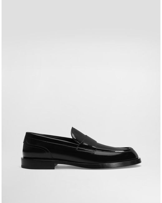 メンズ Dolce & Gabbana モカシン シャイニーカーフスキン White