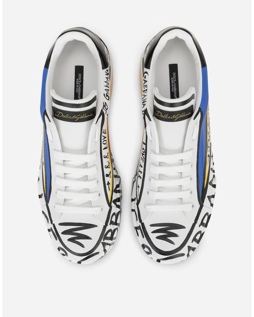 Dolce & Gabbana Blue Limited Edition Portofino Sneakers for men