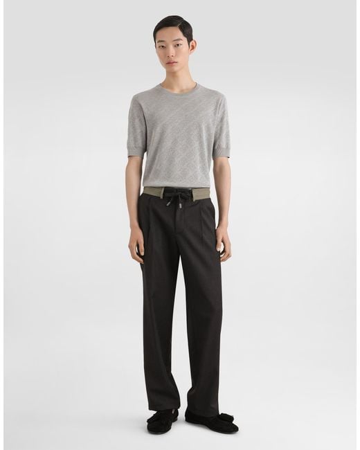 Silk Pullover Dolce & Gabbana de hombre de color Gray