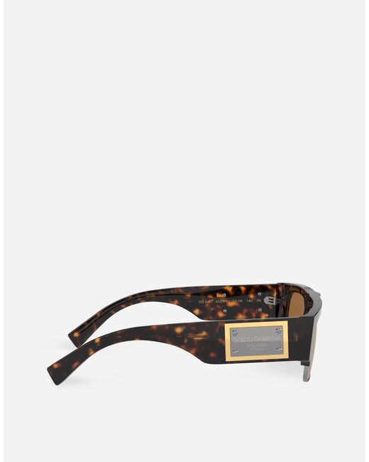 メンズ Dolce & Gabbana Logo Plaque Sunglasses Multicolor