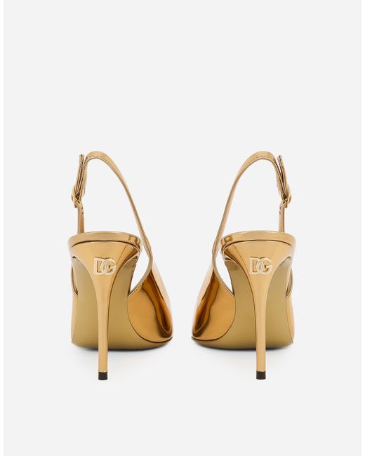 Dolce & Gabbana スリングバックパンプス カーフスキン Natural