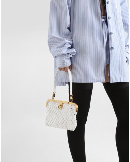 Dolce & Gabbana White Amanda Handbag