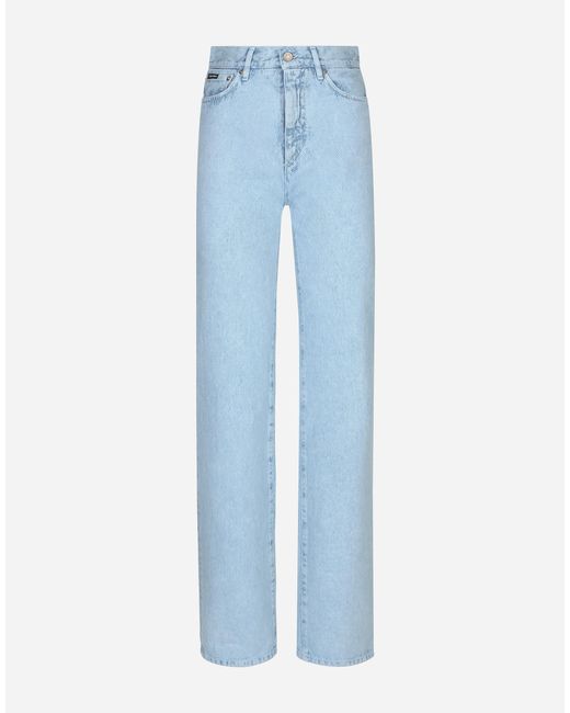 Dolce & Gabbana コットンデニム フレアシーンズ Blue