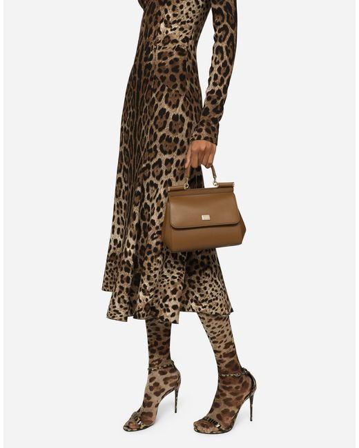 Dolce & Gabbana Natural Medium Sicily Handbag