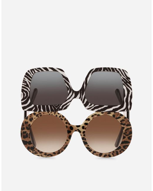 Up & Down Sunglasses di Dolce & Gabbana in Multicolor
