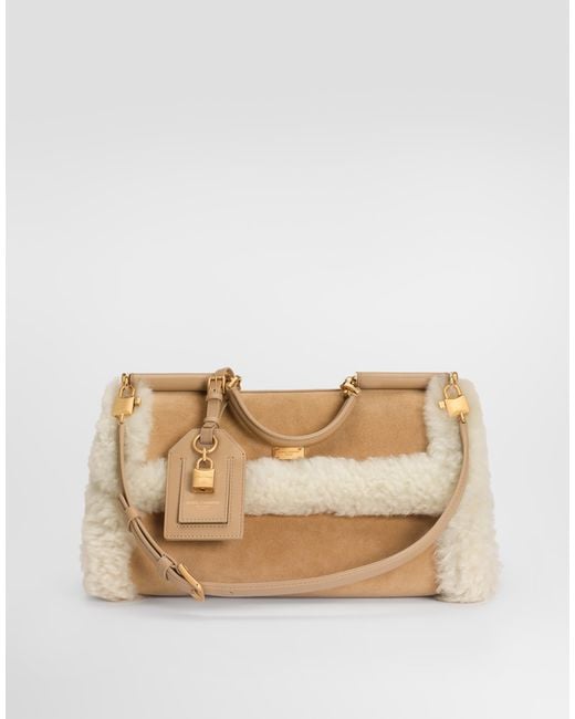 Dolce & Gabbana Natural My Sicily Handbag
