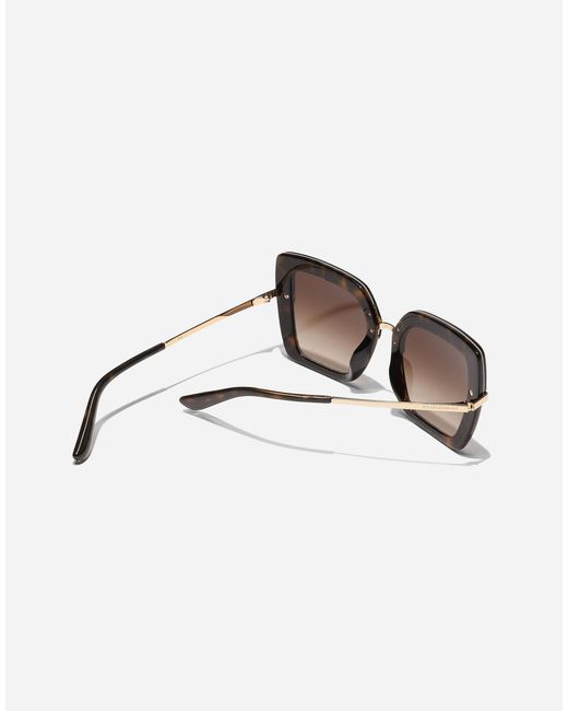 Dolce & Gabbana Multicolor Half Print Sunglasses
