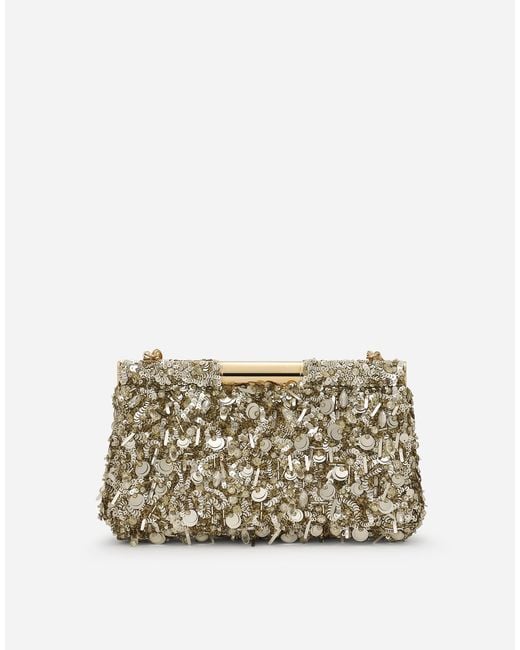 Dolce & Gabbana Metallic Medium Marlene Shoulder Bag
