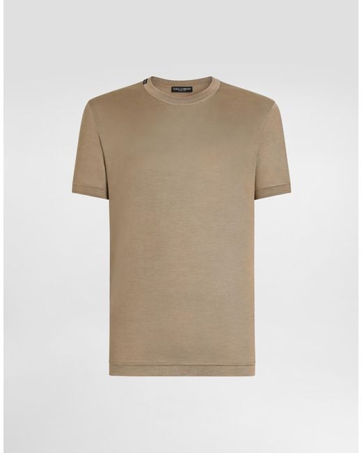 Dolce & Gabbana Natural T-Shirt M/Corta Giro for men