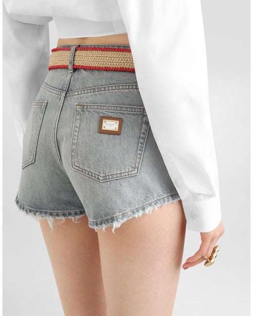 Dolce & Gabbana Blue Denim Shorts