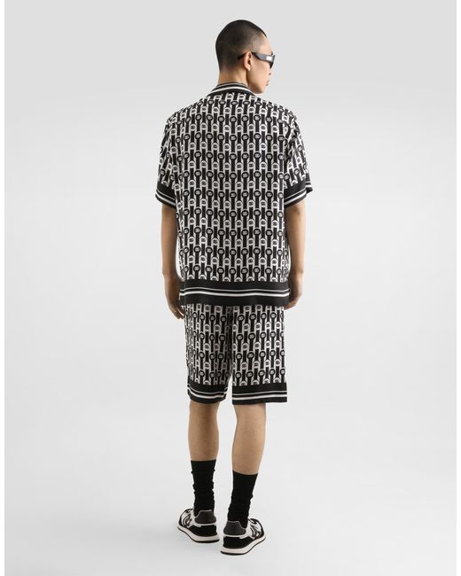 Dolce & Gabbana Black Short Sleeve Shirts for men
