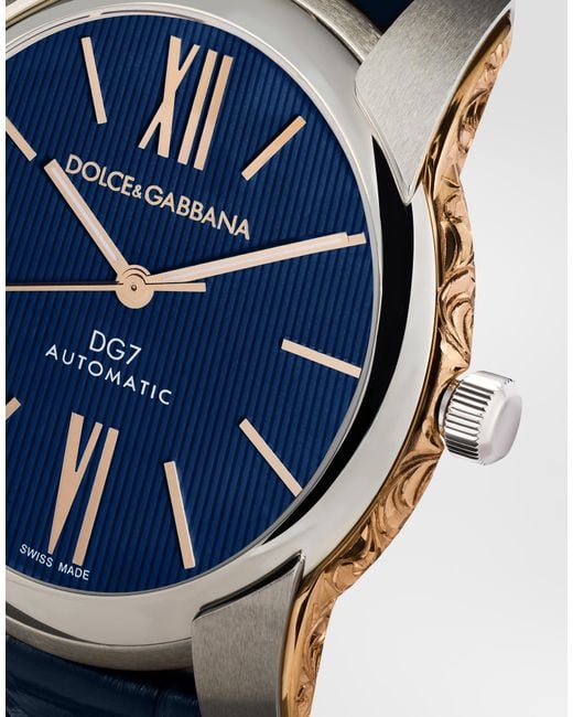 Dolce & Gabbana Blue Dg7 Gattopardo Watch for men