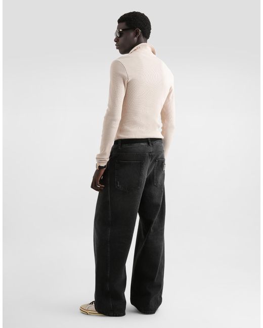 Dolce & Gabbana Multicolor Denim Trousers for men