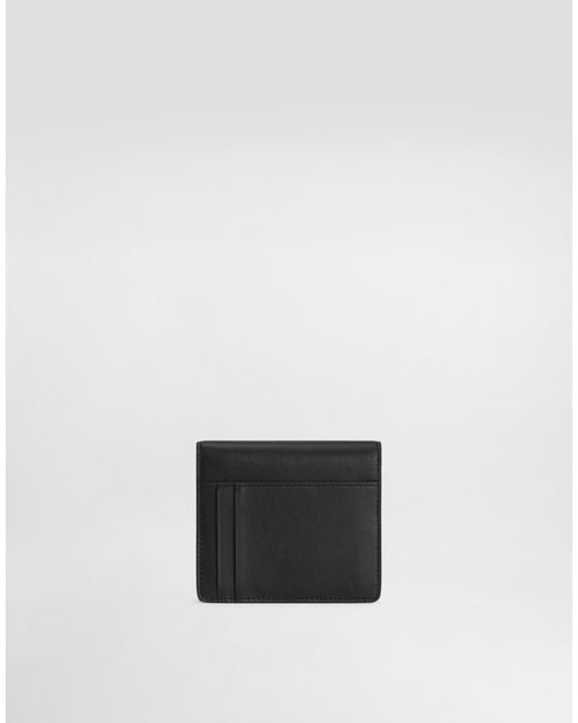 Dolce & Gabbana White Geldbörse Aus Kalbsleder Mit Dg-Logo