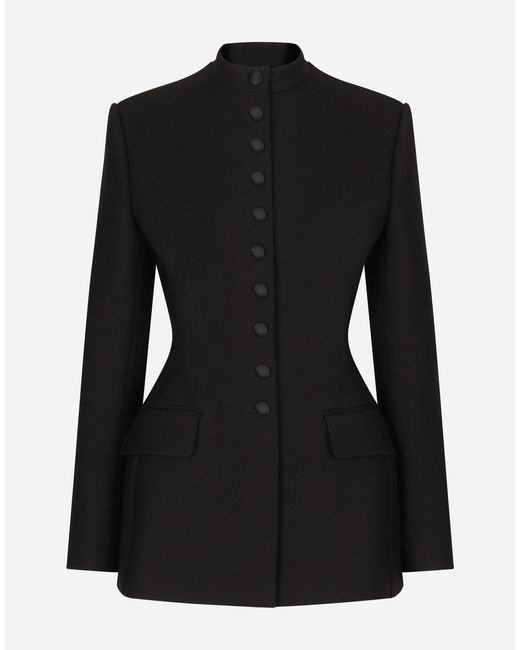 Dolce & Gabbana Black Peplum Blazer