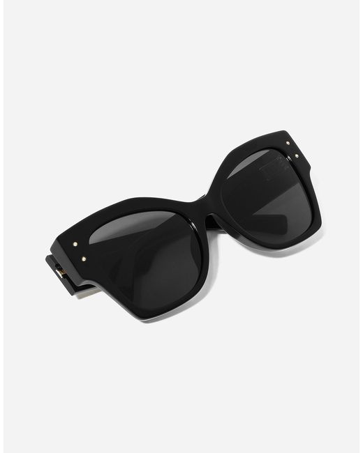 Lunettes De Soleil Dg Logo Plaque Dolce & Gabbana en coloris Black