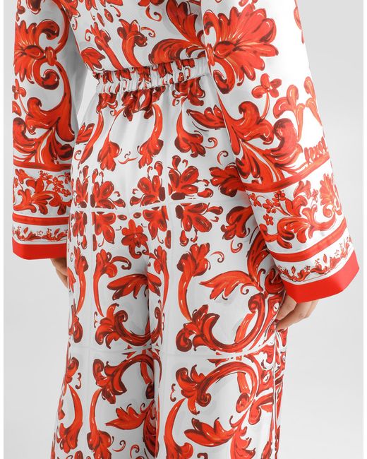 Dolce & Gabbana Red Pantalone
