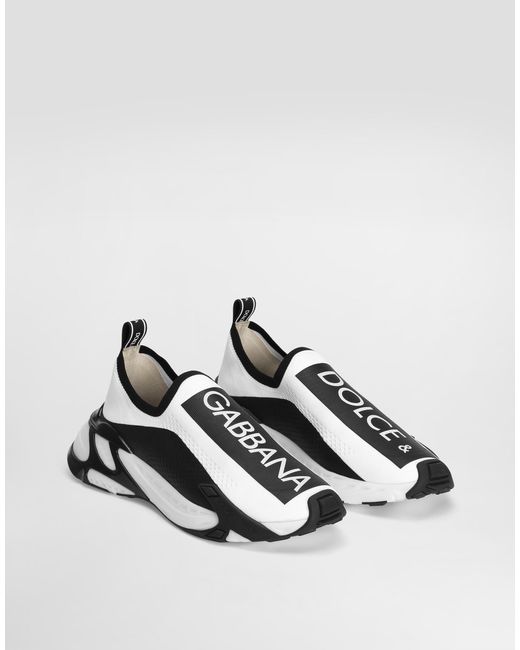 メンズ Dolce & Gabbana ソレント スニーカー ストレッチメッシュ ロゴ White