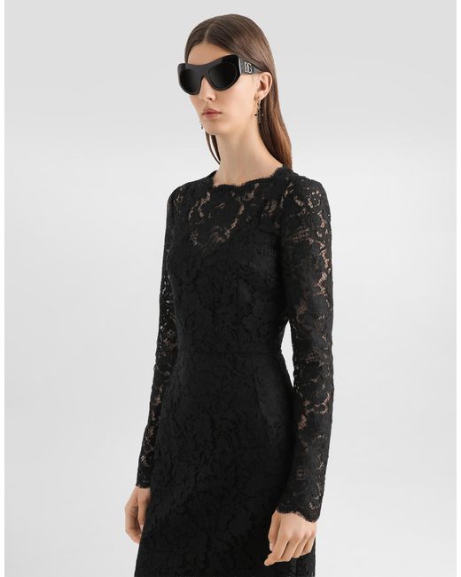 Dolce & Gabbana Black Cordonetto Lace Dress