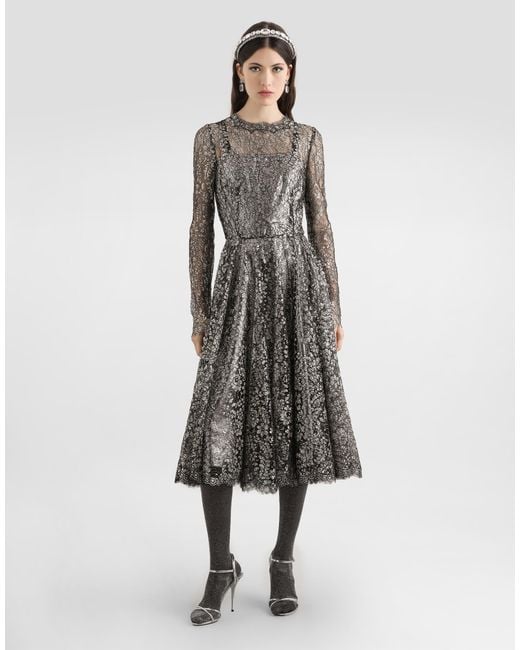 Dolce & Gabbana Gray Abito