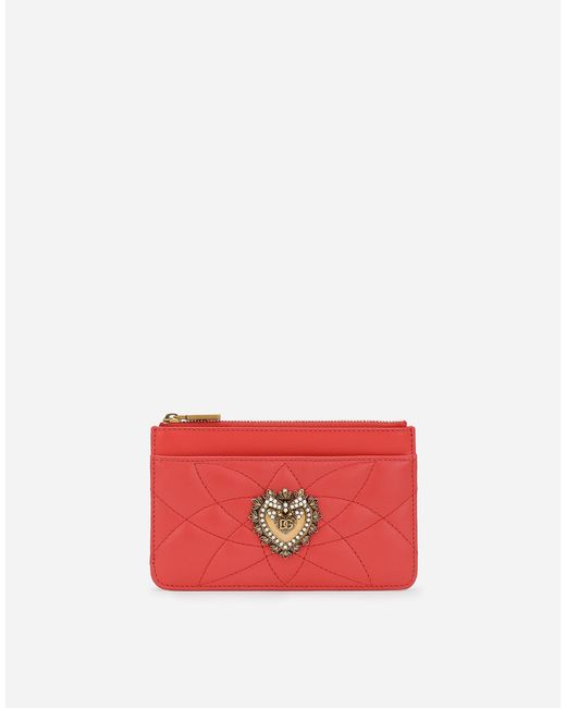 Dolce & Gabbana Red Medium Devotion Card Holder