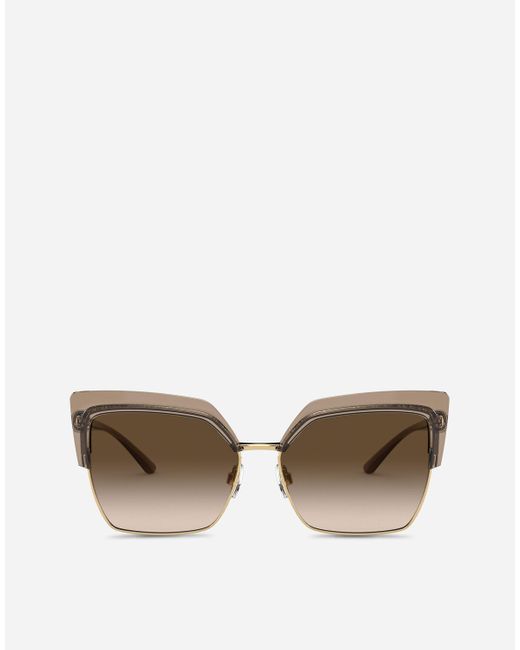 Double Line Sunglasses di Dolce & Gabbana in Multicolor