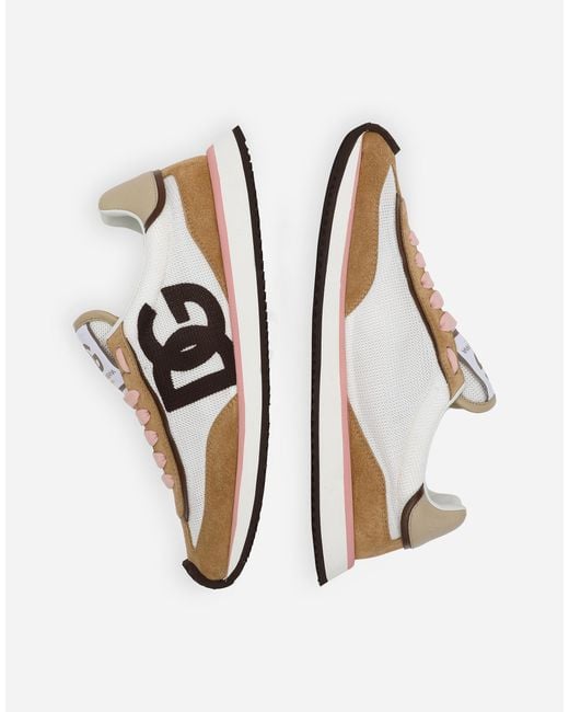 Dolce & Gabbana Multicolor Mixed-Material Dg Cushion Sneakers