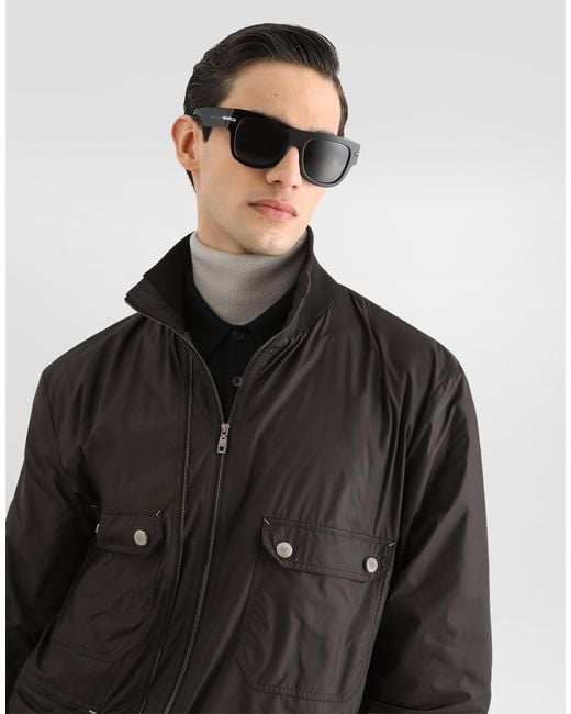 Dolce & Gabbana Black Lightly Padded Nylon Jacket� for men