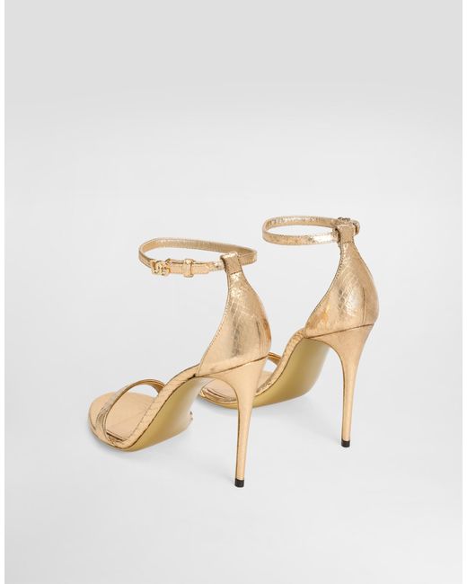 Dolce & Gabbana White Sandalo